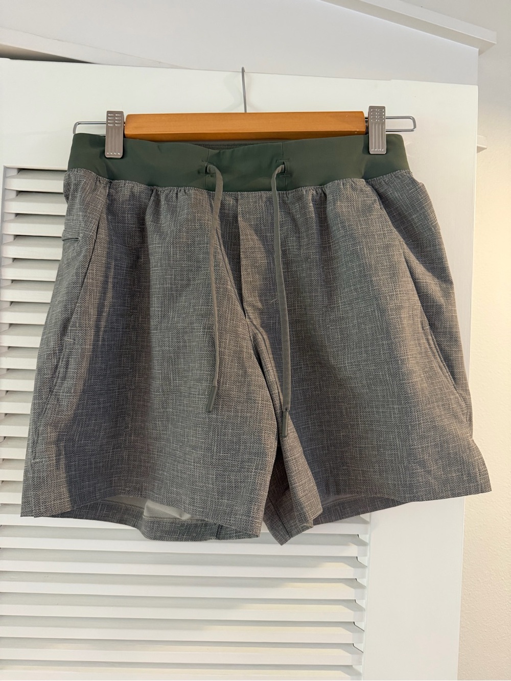 lululemon athletica Gray/Olive Athletic Shorts